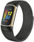 Surundo Compatible with Fitbit Charge 6/Fitbit Charge 5 Wristband, Milanese Stainless Steel Mesh Loop, Black, 6.1-10 (155mm-255mm), Magnetic Closure