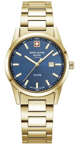 swiss alpine military Damen Uhr Analog Quarz 7767.1115SAM Edelstahl