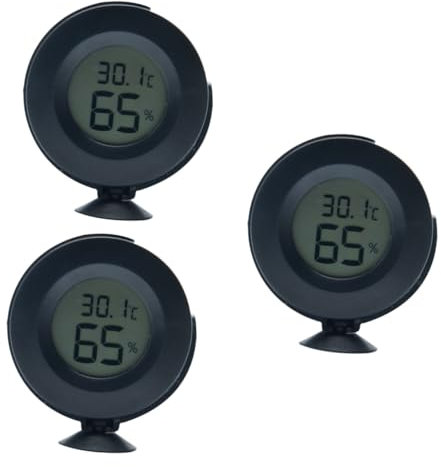 HANABASS 3stücke Reptile Box Hygrometer Thermometer Digitalanzeige Für Temperatur Und Luftfeuchtigkeit Für Terrarien Aquarien Und Gewächshäuser