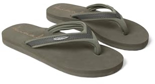 Animal Swish Womens Lightweight Flip-Flops Dark Khaki 5