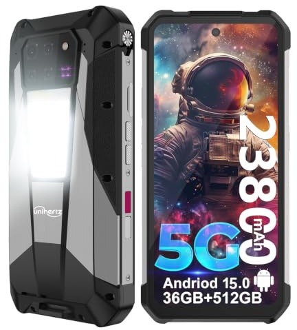 Tank 3 Pro 5G Robustes Handy mit Projektor, 6,79 Outdoor Smartphone IP68 | Android 15, 23800mAh Großer Akku OTG Robustes Smartphone,Baustellenhandy Wasserdicht Rugged Cell Phone für Bauarbeiter Camper