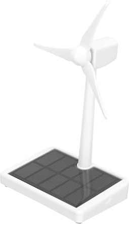 BESTonZON DIY Solarbetriebenes Windrad Modell Wissenschaftliches Experimentierspielzeug für Plastikwindmühle zur Praktischer Fähigkeiten Gartendeko Geeignet Lehrreiches Solar und