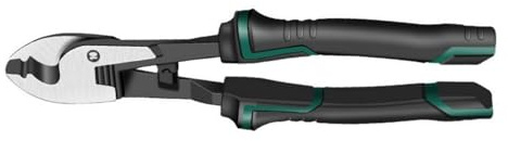 PEPWE Cizalla de cables multifunción con ranuras de metal, mango cómodo para electricistas, herramienta de pelado de cables