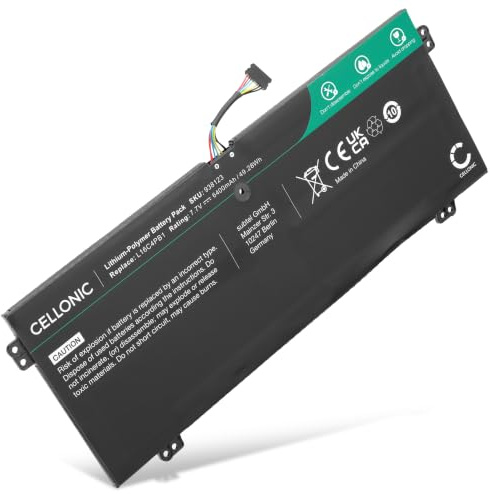 CELLONIC 1x Batteria per PC portatile Compatibile con Lenovo Yoga 720-13IKB, Yoga 720-13IKBR, Yoga 730-13IWL, 5B10M52738 – (6400mAh, 7.7V)