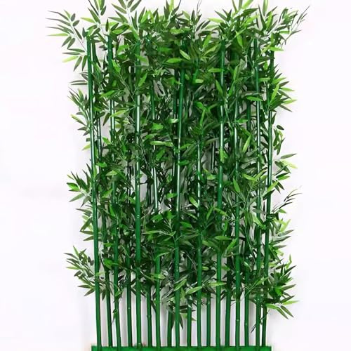 Künstliche Bambuspflanzen für Privatsphäre, Wandteiler, große künstliche Bambusbäume für Zuhause, Büro und Garten, Dekoration, 100 Bambus, 150 cm