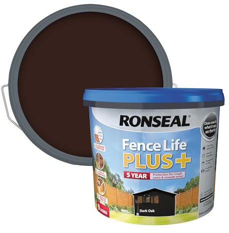 Ronseal Fence Life Plus Dark Oak 9L