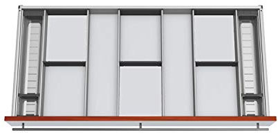 Blum Orga-Line Besteckeinsatz Facheinteilungs-Set KB 1100-1199mm, NL 500mm, grau