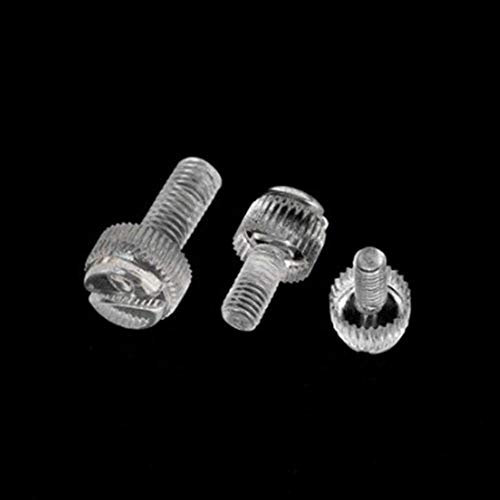 20 Stück/Los m3 m4 m5 m6 m8 PC Transparente Polycarbonat-Rändelschraube Handspannschrauben Handdrehschraube, M5x6