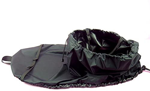 LLDDSS Canoa Universale Kayak Paddle Accessori Spray Skirt Skirt Skirt Deck Sprayskirt Cover Nero per Barche (Size : L)