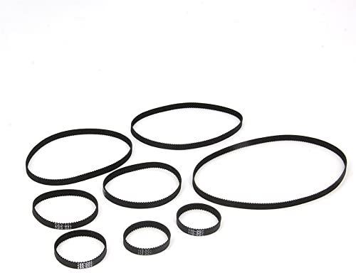 Zeberoxyz 8 Stück 3D-Drucker-Zahnriemen 2GT-6 Closed Loop Gummiriemen Länge 110mm 112mm 122mm 158mm 200mm 280mm 300mm 400mm Breite 6mm Riemen für 3D-Drucker (Geschlossen Riemen)