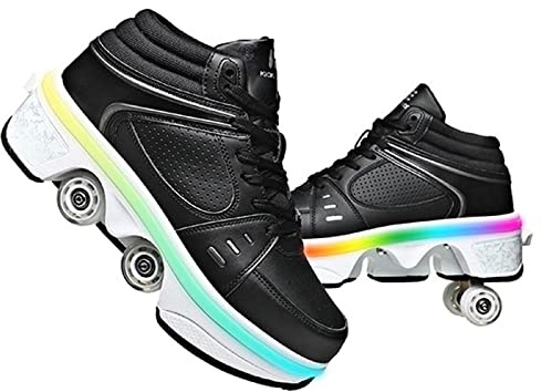Roller Skate Shoes Rollschuhe Schuhe Mit Rollen Skateboardschuhe,Inline-Skate, verstellbar Damen Schuhe mit Rollen für mädchen