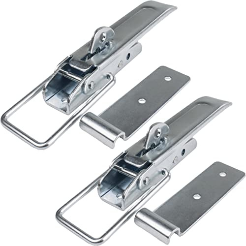 Safetytex Exzenterverschluss Spannverschluss verzinkt 210 mm (2 Stück) | Robuster Hebelverschluss für Anhänger, Kisten und Bordwände, einfache Montage und sichere Verriegelung