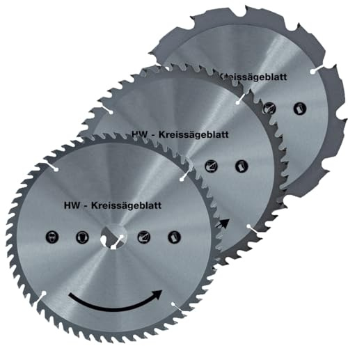 WALTER Hartmetall Sägeblatt-Set, 250 mm