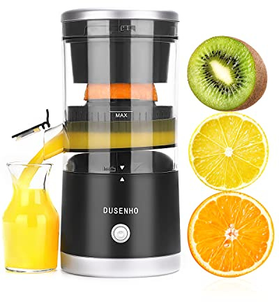 DUSENHO,Electric Juicer Rechargeable - Citrus Juicer Machines with USB and Cleaning Brush Portable Juicer for Orange, Lemon, Grapefruit