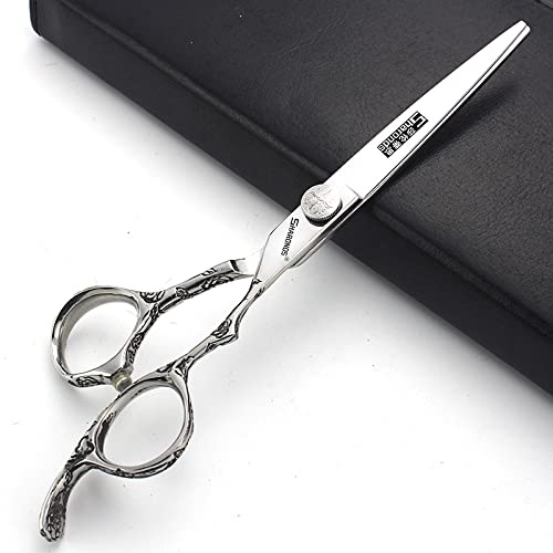 6/7/8 Inch Hairdressing Scissors and Hair Styling Tools Barber, Hair Stylist Scissors for Hairdressing Salons (Many Options) (7 inches Flat)