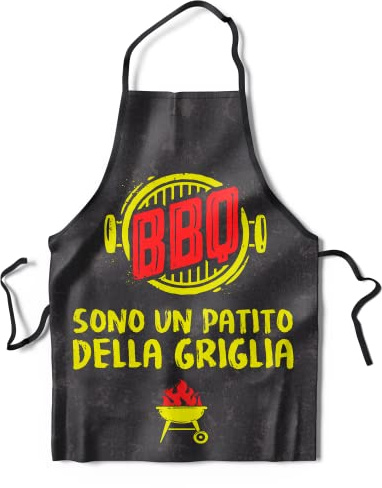 KAÏDENSÏ Griller Förkläde, Svart - Jag är en grillplats, one size