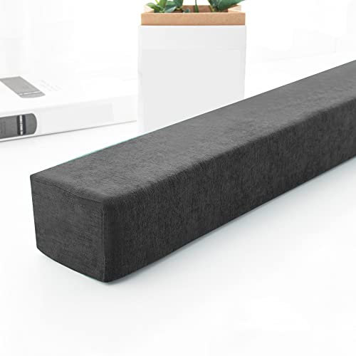 XIEMINLE Armlehnen-Kissen für Sofa, Kopfteil, Bettbrücke, Doppelbett zu Einzel-/Doppel-/Kingsize-Bett, langes Bett, Sofa, Lückenfüller, abnehmbares Armlehnen-Kissen für Hotel, 120 x 10 x 15 cm, Grau 2