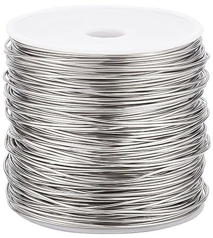 BENECREAT 120m 0.8mm Einzelstrang-Tigerschwanz-Perlendraht, Edelstahl-Basteldraht Für Schmuck Und Perlen Zum Basteln, Schmuckherstellung, Skulpturenrahmen