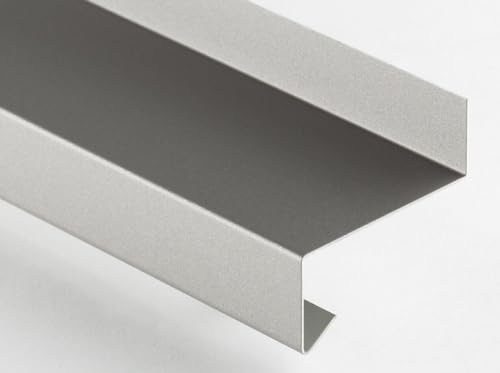 Fensterbank Tropfblech Alu Abschluss 5° 2mm Alu roh blank Tiefe=50-400mm 500mm, 750mm, 1000mm, 1500mm oder 2000mm (Fensterbank 2mm Alu roh 1000mm, 15/40/50/25)