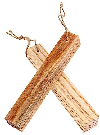 HONMEET Camping Fire Starter Sticks Set 2pcs High Oil Content Wooden Quick Fire Lighter Strips for Outdoor Survival and