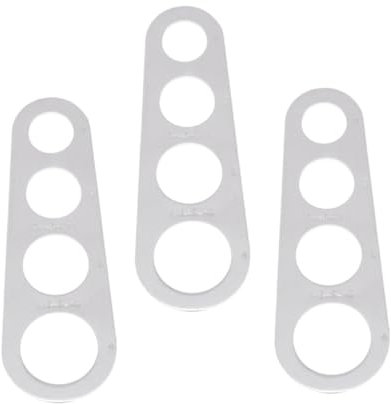 OKUMEYR Stainless Steel Spaghetti Mass Measure Tool 3pcs Noodle Measurer Kitchen Gadget Tool