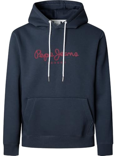 Pepe Jeans Macbeth Plain Hoodie Dulwich Blue S