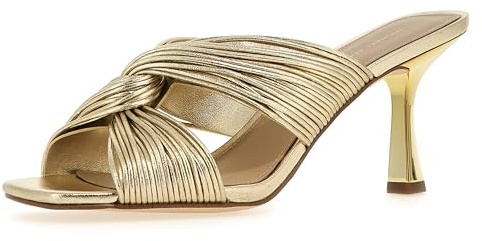Michael Kors Alessia, högklackade skor, 39 EU, Guldblad, 39 EU
