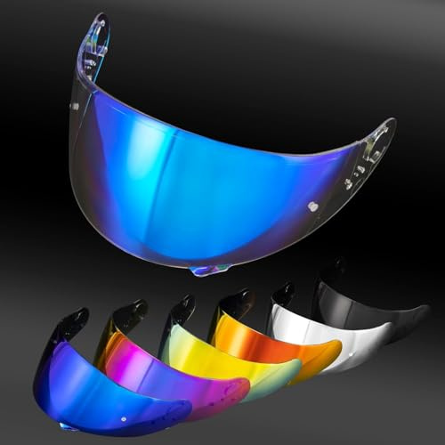 PSLER Hjälmvisir för Shoei GT Air GT Air 2 TC-5 TC-9 Neotec CNS-1, tonad visir motorcykel UV-skydd ansiktsskydd ersättningstillbehör (transparent blå)