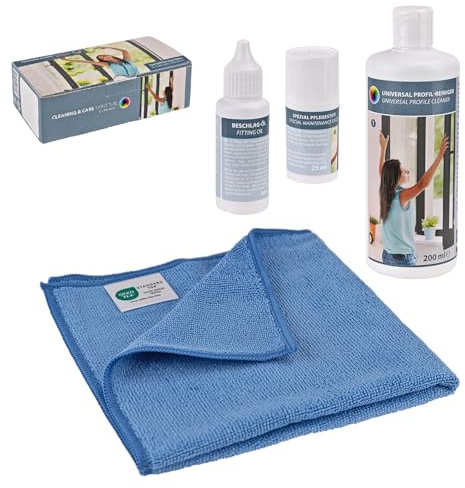 Cleaning & Care Set Universal | Spezial-Reiniger, Universalreiniger, Reiniger & Pflege für Türen, Fenster, Dichtungen usw...