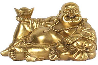 WEIPING – Buddha-Meditationsfigur, reine haltende Barren, Maitreya-Buddha, Feng-Shui-Ornamente, schlafender Maitreya-Buddha, lachender Buddha, Glücksbuddha, sitzender Buddha, Bronze-Buddha, Verankerun
