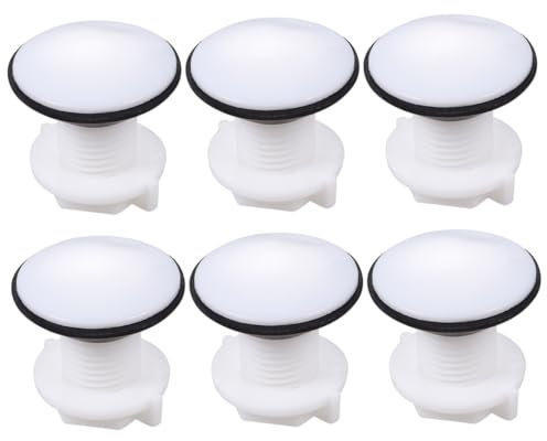 UKCOCO 6 Pièces Bouchons Évier Plastique Bouchons Eau Simples Pour Lavabo Cuisine Salle De Bain Buanderie