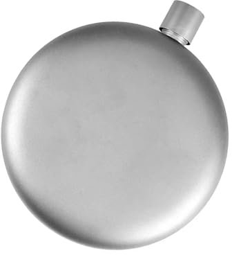 Flasque ronde en métal pour camping en plein air - Anti-rouille - Anti-fuite - 180 ml