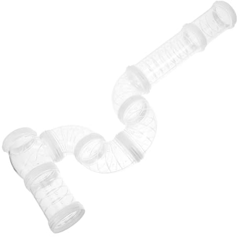 Hohopeti Tubo per Criceti Tunnel Trasparente Recinto Esterno Fai da Te per Piccoli Animali di Tubi di Plastica per Avventure e Attività Fisica Criceti Topi e Ratti