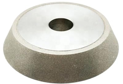 Meule diamantée électrolytique à biseau simple for carbure de tungstène - Disque de meulage de précision(320Grit 150mmx32mmx30Deg)