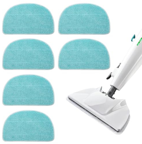 6 Stück Ersatzpad für Leifheit CleanTenso Power 2.0 Dampfreiniger, Mikrofaser Dampfmop für Alle Böden, für CleanTenso Power, für alle Böden Dampfmop Ersatz, Starke Dekontamination Langlebig