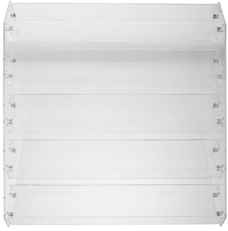 TOYANDONA Porta Smalto Acrilico Trasparente a 5 Ripiani Organizer per Manicure e Cosmetici Espositore per Occhiali da Sole e Oli Essenziali Scaffale Salone di Bellezza e Uso Domestico