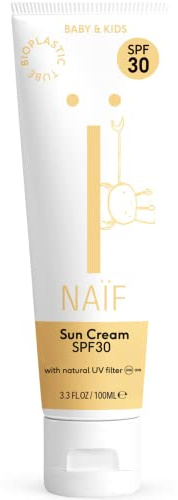 Naïf Sonnencreme auf mineralischer Basis - für Baby & Kind - LSF 30 - UVA und UVB Schutz - Dermatologisch Getestet - Ohne Mikroplastik -100ML