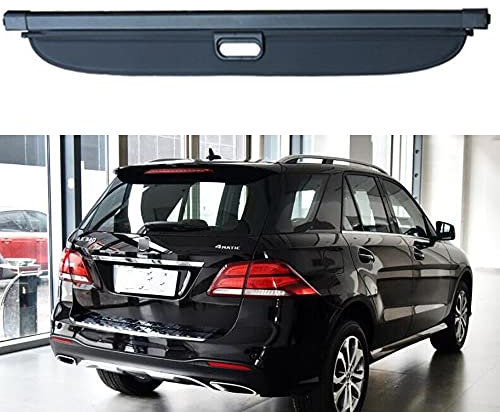 Auto Laderaumabdeckung FüR GLE 350 400 450 500 550 2016-2019 Kofferraum Abdeckung Rollo Einziehbar Kofferraumabdeckung Hutablage Zum Schutz Der PrivatsphäRe Cargo Cover