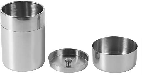 Latas de Té de Acero Inoxidable Botes de Cocina para Hogar Almacenamiento de Café Azúcar Té y Especias (S)