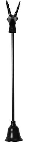 zeitzone Kerzenlöscher Rentier Schwarz Weihnachten Flammenlöscher Dochtlöscher Nostalgie 28cm