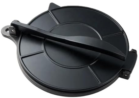 ZESTCO 8-Inch Tortilla Press, Heavy-Duty Aluminum Tortilla Maker for Homemade Corn & Flour Tortillas, Roti, Arepas & Dumpling Wrappers, Non-Stick, Recipes Included