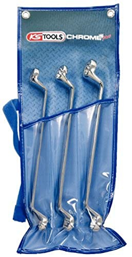 KS TOOLS CHROMEplus Double Ring Spanner Set, 3 pcs