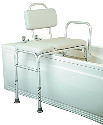 Homecraft Padded Bath Transfer Bench – Adjustable Shower Chair for Elderly & Disabled – Lightweight, Non-Slip Bathroom Seat with Suction Feet – Safe, Stable & Comfortable Bathing Support