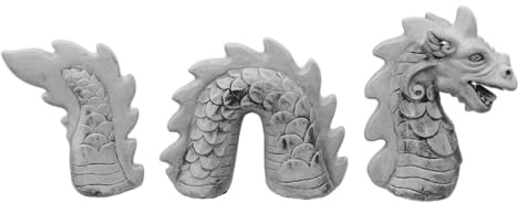 gartendekoparadies.de Das Große Ungeheuer Loch Ness, Steinfigur aus Steinguss, H. 58 cm, 79 kg, Grau, Frostsicher für Außenbereich