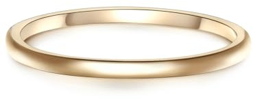 GLANZSTÜCKE MÜNCHEN Damen Ring 925/- Sterling Silber gelbgold | gelbvergoldet 14 Karat, Bandring
