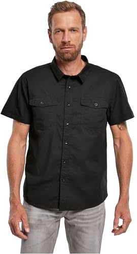 Brandit Roadstar Shirt Short Sleeve, Farbe: Black, Größe: XXL