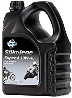 Silkolene Motorbike Quality Semi Synthetic Motorcycle Engine Oil SUPER-4 10W-40 4L BOTTLE