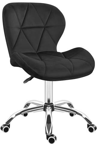 MARK ADLER Future 3.0 Chaise de Bureau Ergonomique, Fauteuil Pivotant 360°, Réglable en Hauteur, Confortable en Velours Respirant, Design Moderne, Capacité 130kg, pour Bureau et Chambre, Noir