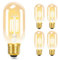 GBLY Lampadine Vintage LED Bianco Caldo E27 - T45 Lampadine LED Lampada E27 4W 2700K Lampadina a Risparmio Energetico Bulbi a LED Retro Edison Lampadine Vetro Angolo di Illuminazione a 360°, 4 Pezzi