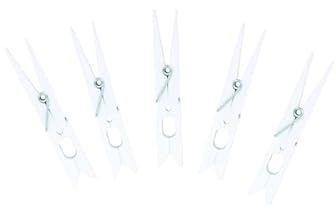 MSV Lot de 144 Pinces à Linge Plastique géantes